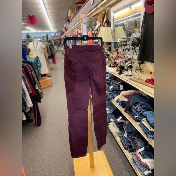 Buffalo Ladies Sm Skinny Jeans HOPE Style in Maroon - Picture 3 of 3